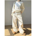 Baggy Jeans Dames Beige