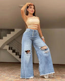 Baggy Jeans Dames Extra Lang