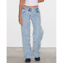 Baggy Jeans Dames Lichtblauw