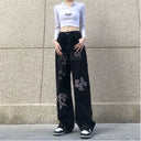 Baggy Jeans Dames Met Print