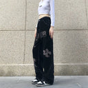 Baggy Jeans Dames Met Print
