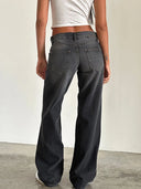 Baggy Jeans Dames Zwart