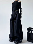 Baggy Leren Broek Dames