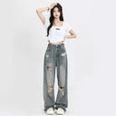 Baggy Ripped Jeans Dames