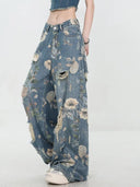 Bloemen Jeans Dames