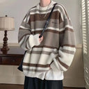 Bruine Oversized Trui Heren