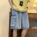 Denim Cargo Short Heren