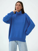 Donkerblauwe Oversized Trui Dames