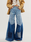 Flared Jeans Dames Blauw