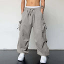 Licht Grijze Parachute Broek