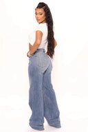 Loose Fit Jeans Dames High Waist