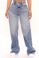 Loose Fit Jeans Dames High Waist