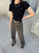 Luipaard Print Jeans Dames