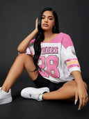 Oversized Baseball Shirt Dames