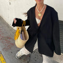 Oversized Blazer Dames Zwart