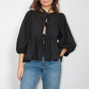 Oversized Blouse Dames Korte Mouw
