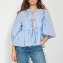 Oversized Blouse Dames Korte Mouw