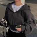 Oversized Hoodie Crop