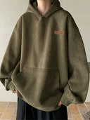 Oversized Hoodie Heren Groen