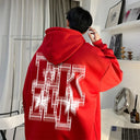 Oversized Hoodie Heren Print