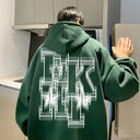 Oversized Hoodie Heren Print