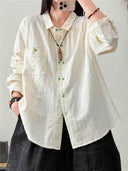 Oversized Linnen Blouse Dames