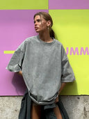 Oversized Shirt Dames Katoen