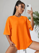 Oversized Shirt Dames Oranje