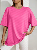 Oversized Shirt Dames Roze