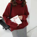 Oversized Sweater Dames Rood