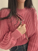 Oversized Sweater Dames Roze