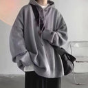 Oversized Sweater Heren Grijs