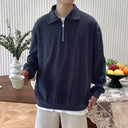 Oversized Sweater Met Rits Heren