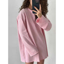 Oversized T-Shirt Dames Lange Mouwen
