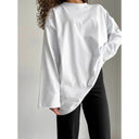 Oversized T-Shirt Dames Lange Mouwen