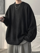 Oversized Trui Heren Zwart
