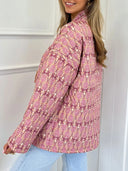 Oversized Vest Dames Roze