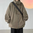 Oversized Vest Heren Grijs