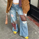 Patchwork Jeans Dames