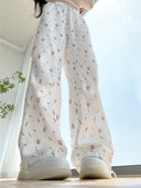 Wijde Broek Dames Bloemen