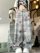 Wijde Broek Dames Grijs