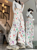 Wijde Broek Dames High Waist