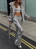 Zilveren Baggy Broek