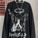 Zwarte T-Shirt Met Print Heren