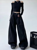 Baggy Leren Broek Dames