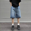 Blauwe Denim Short