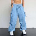 Blauwe Parachute Broek