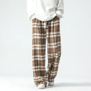 Bruin Geruite Broek Heren