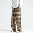 Bruin Geruite Broek Heren