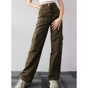 Cargo Broek Dames Donker Groen